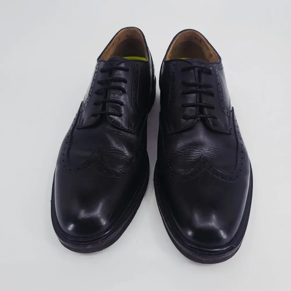 Florsheim CT Men's Network Wing Tip Oxford Black Leather Dress Office Shoe 8 D